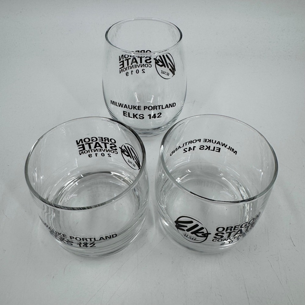 Elks 2019 Oregon State‎ Convention Glass Set Portland Milwaukee 142